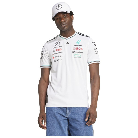 Adidas Ανδρική κοντομάνικη μπλούζα Mercedes-AMG Petronas F1 Team Driver Jersey Authentic